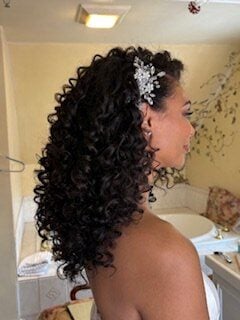 curly bride